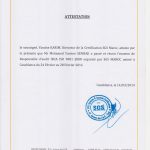 Quality Management systems (QMS) Auditor/Lead Auditor Held at SGS Maroc S.A
