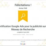 Certification Google Ads pour la publicité sur le Réseau de Rocherche