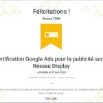 Certification Google Ads pour la publicité sur le Réseau Display