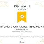 Certification Google Ads pour la publicité vidéo
