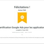 Certification Google Ads pour les Applications