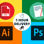je vais faire un montage urgent de document pdf, photoshop en 1 heure
