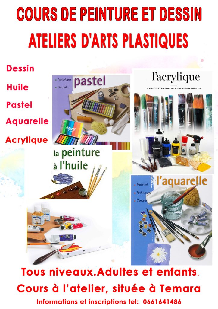 Je vais donner des Cours de peinture et de dessin. MÉTHODE PRATIQUE DE PEINTURE: Dessin. Peinture à l'huile. Spatule. Aquarelle. Acrylique, . Pastel s