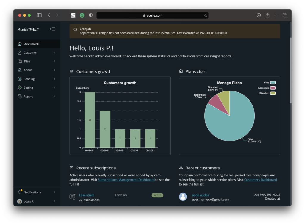 Plateforme de marketing par e-mail auto-hébergée