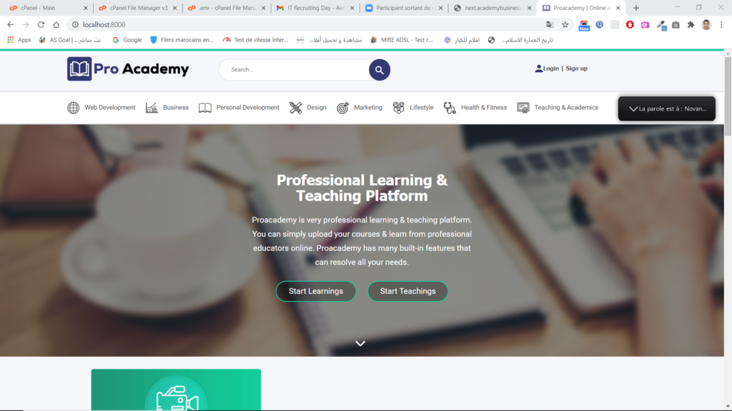 je vais heberger votre site web dans une seul jour - portfolio - 0
