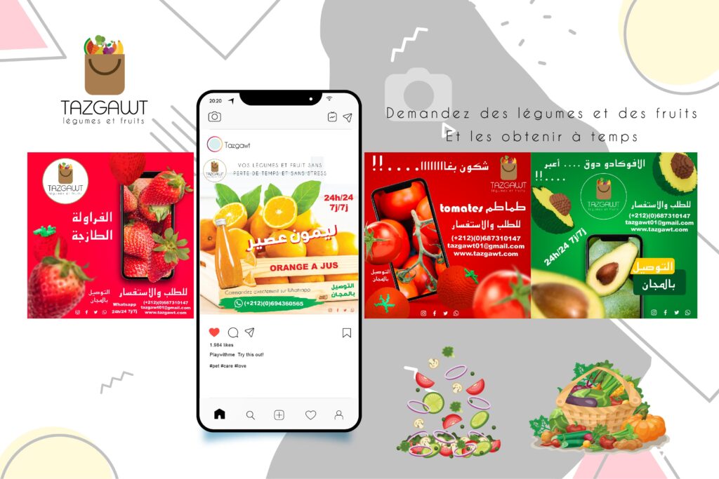 Conception du contenu de médias sociaux gagnant - portfolio - 2