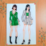 Je vais dessiner des illustrations de mode ou dessiner et concevoir des collections