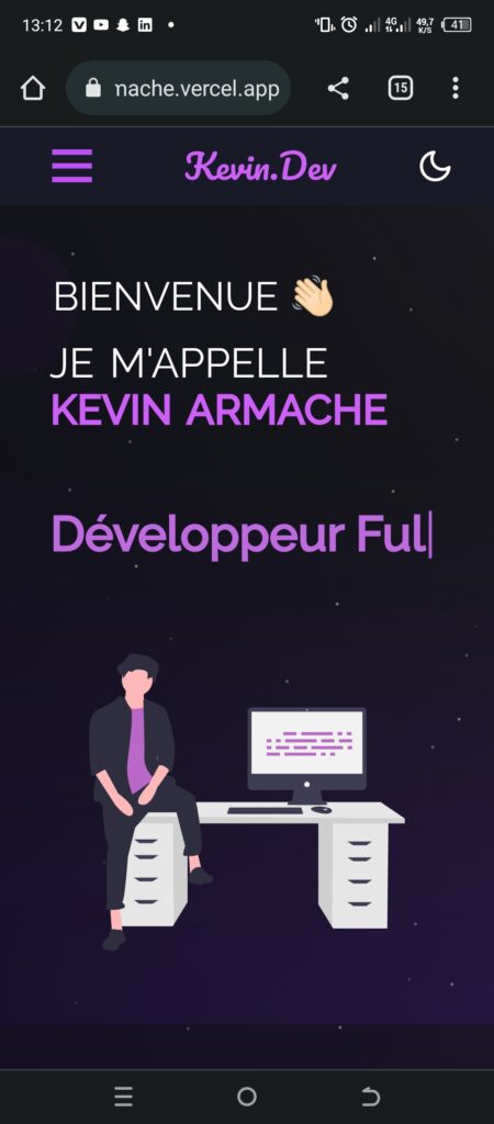 Création de site internet et application web - portfolio - 2