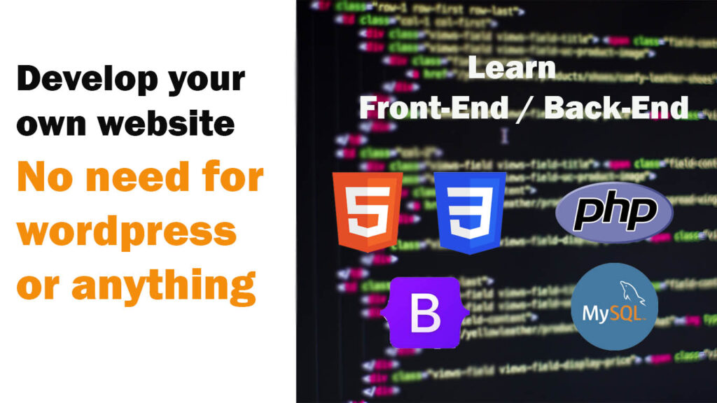 je vais vous enseigner et vous accompagner en html css bootstrap php mysql - portfolio - 0