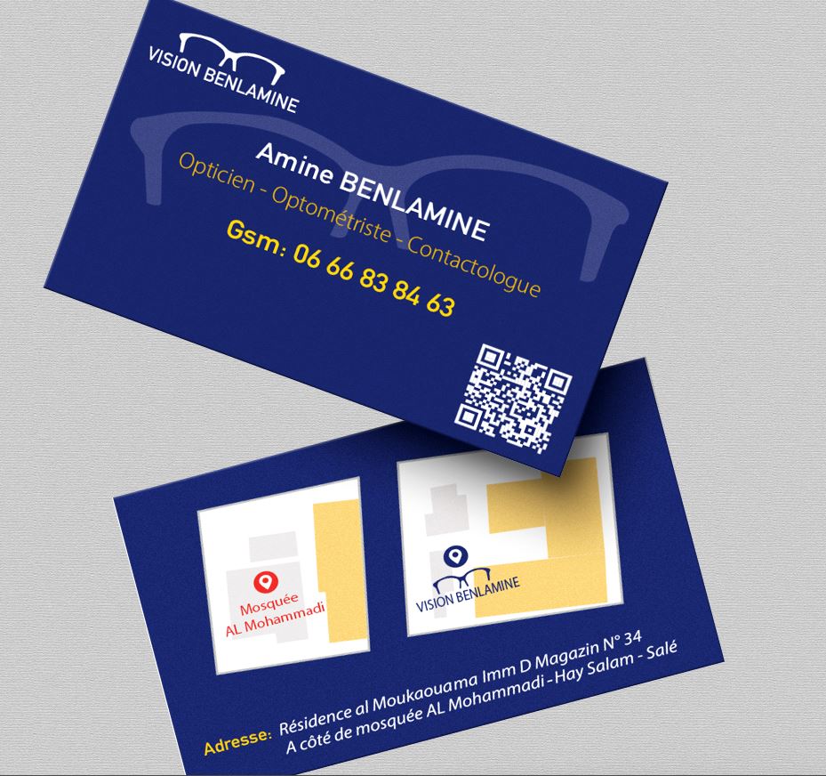 Création de cartes de visites - portfolio - 1