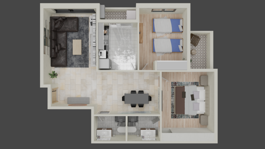 Je vais créer une représentation en 3D de votre maison avec une qualité pertinente. - معرض الأعمال - 2