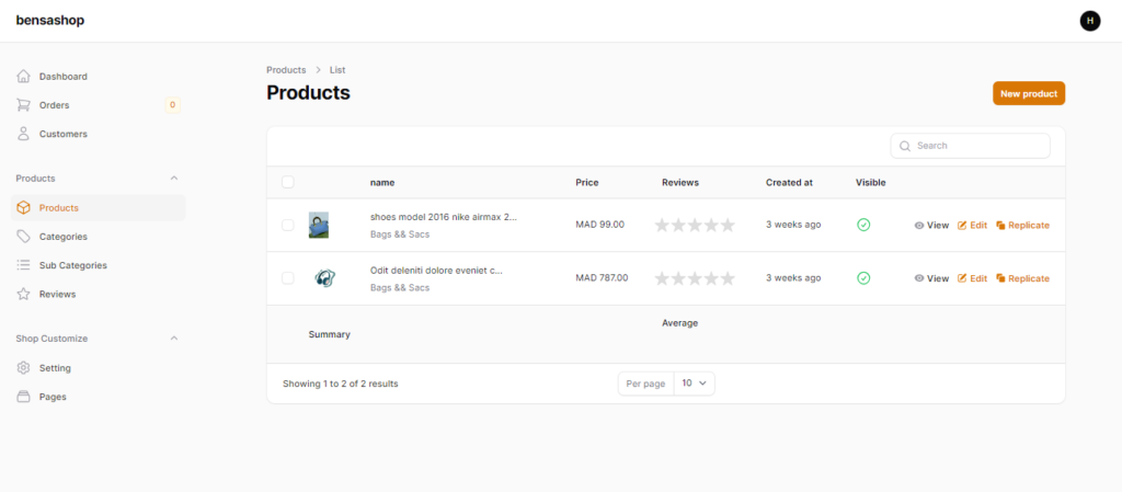 Création Rapide de Magasin en Utilisant Laravel/VueJs - portfolio - 0