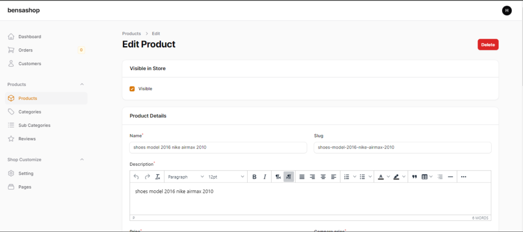 Création Rapide de Magasin en Utilisant Laravel/VueJs - portfolio - 1