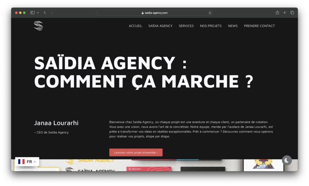 Création d'un site internet vitrine - portfolio - 2