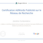 Certication AdWords Publicité sur le Réseau de Recherche
