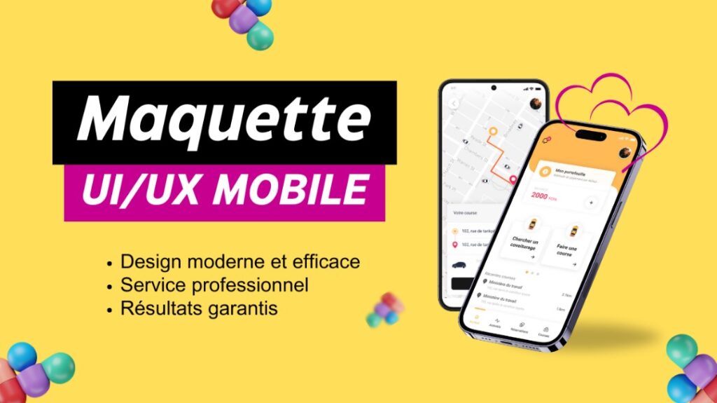 Je vais créer la maquette UI/UX design de votre application mobile avec Figma - portfolio - 0