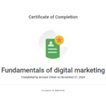Fundamentals of digital marketing