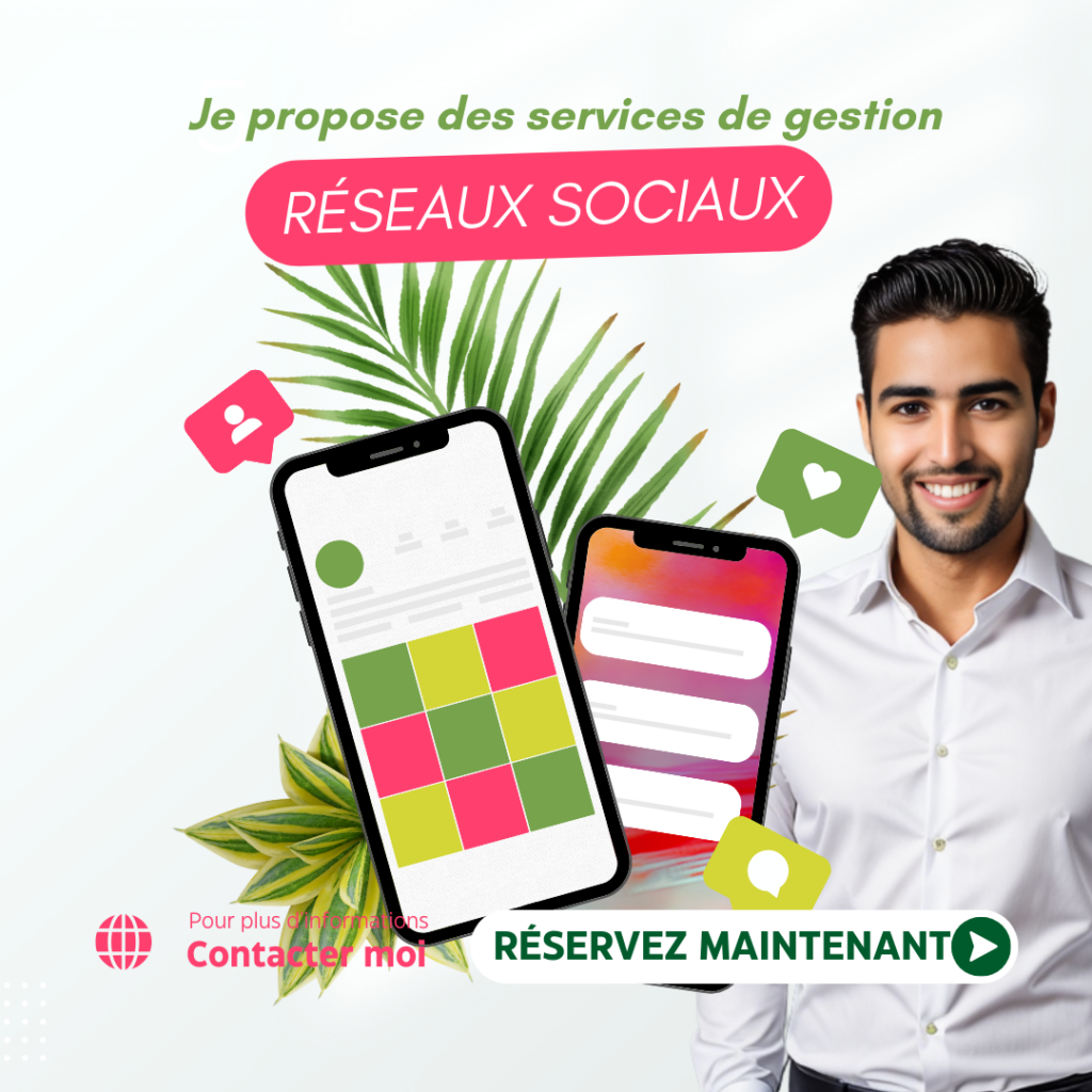 Gestion de réseaux sociaux pour entreprises - portfolio - 0
