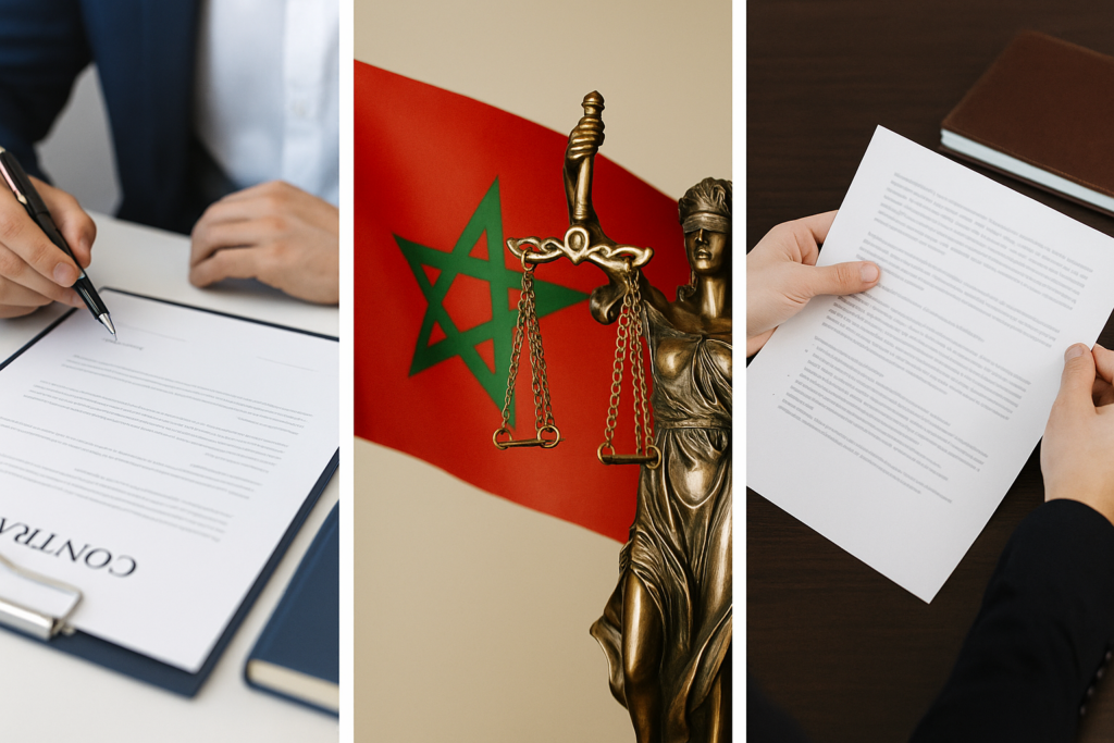 Je vais analyser, rédiger ou sécuriser vos contrats et conventions selon les normes juridiques marocaines et internationales  - portfolio - 0