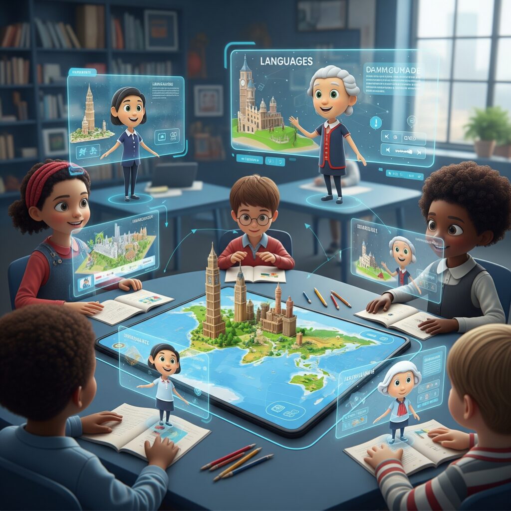 Educational material (Eng/Fr/Arabic/Spanish) designed in 1 day! - portfolio - 0