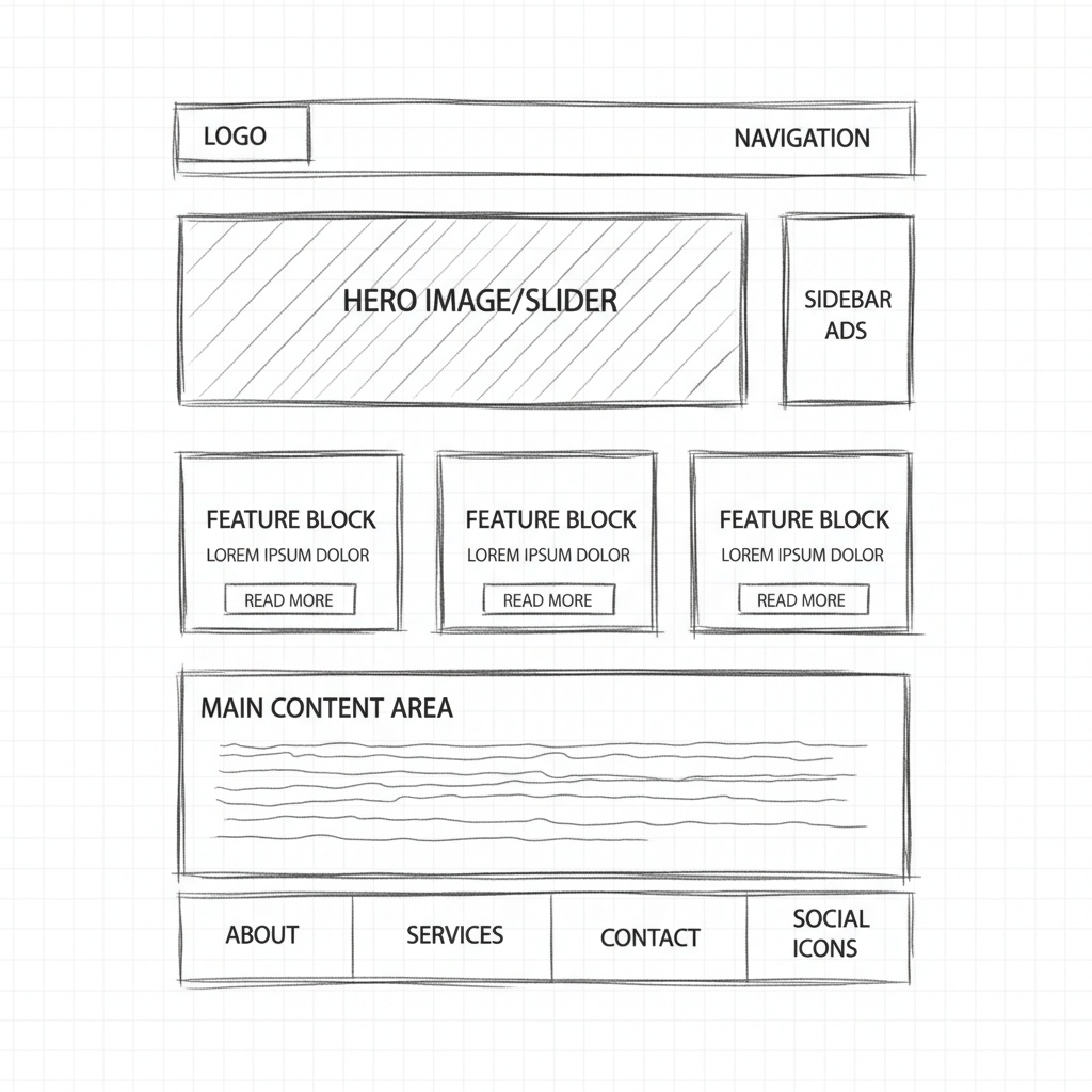 I will design clean and functional wireframes for your website - portfolio - 0