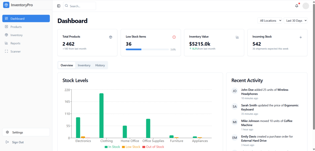 I will develop a professional inventory management application for your business. - portfolio - 0
