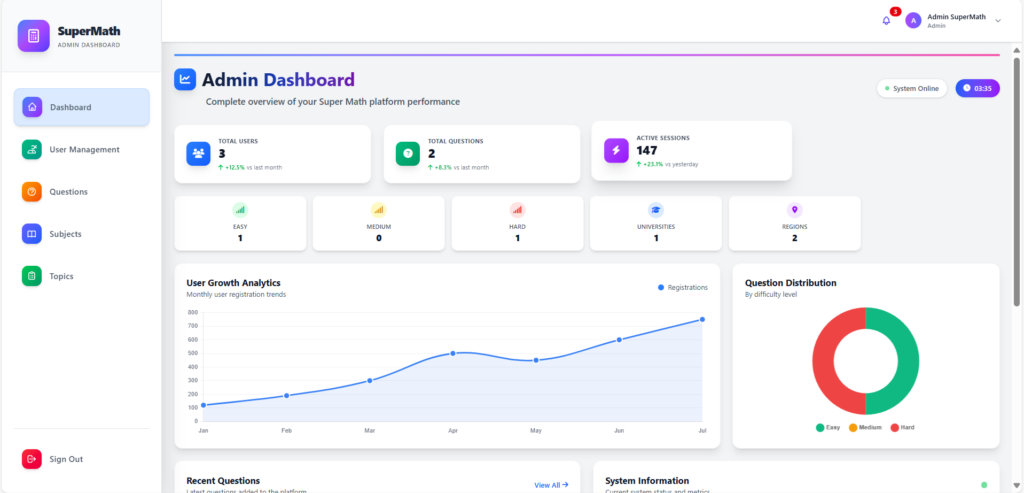I build a complete platform for purchasing and downloading exam questions (Math, Physics, Biology, … all subjects). - portfolio - 0