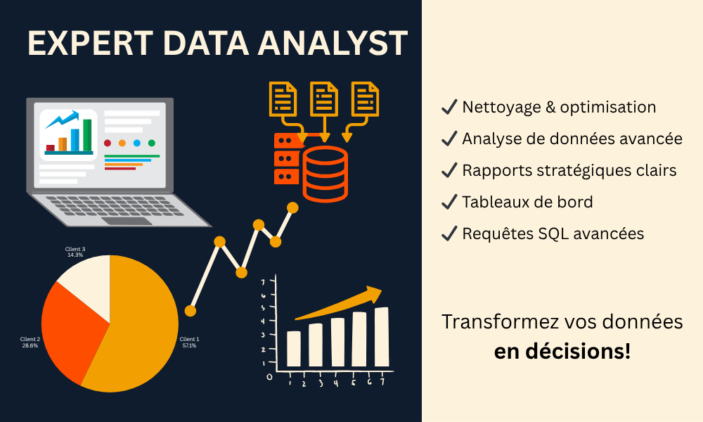 Data Analyst, Tableaux de Bord, Rapports Détaillés