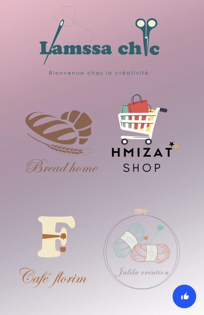Design logo , design flyer , poste réseaux sociaux, carte visite , landing page , design application, montage réel - portfolio - 2