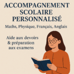 Accompagnement scolaire : Maths, Physique, Français & Anglais