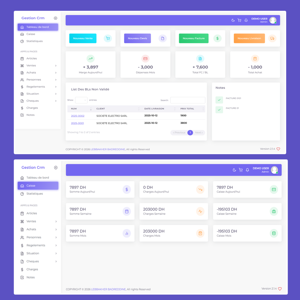 logiciel de gestion de la relation client idéal pour les petites et moyennes entreprises Open source À vendre avec droits de revente - portfolio - 1