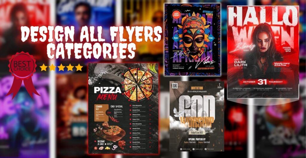 Design a professional flyer business party or event postcard Menu restaurant - portfolio - 0