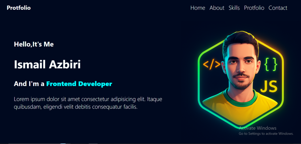 I will create a responsive website using HTML, CSS, and JavaScript - portfolio - 0