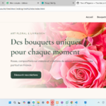 creation de site vitrine pour magasin de fleurs - À distance