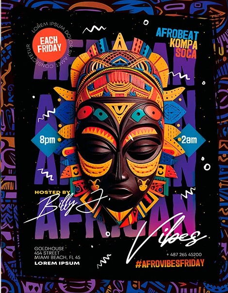 Design a professional flyer business party or event postcard Menu restaurant - portfolio - 2