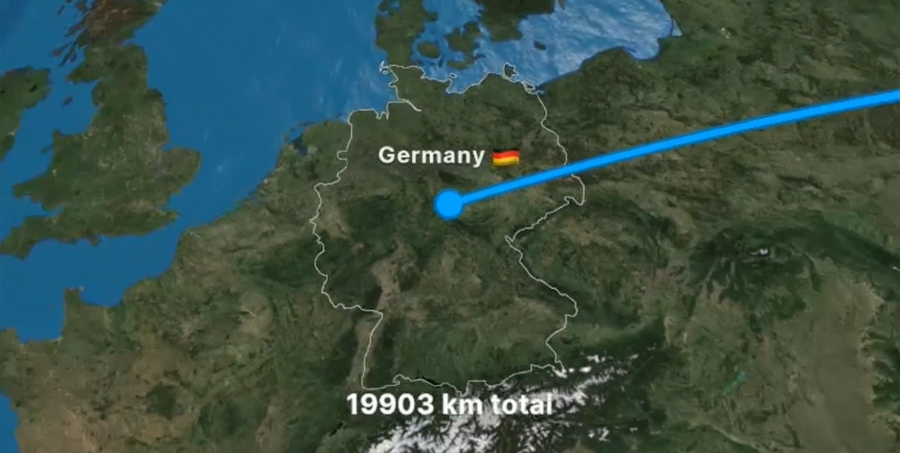 I will create stunning airplane flight path animation on world map - portfolio - 1