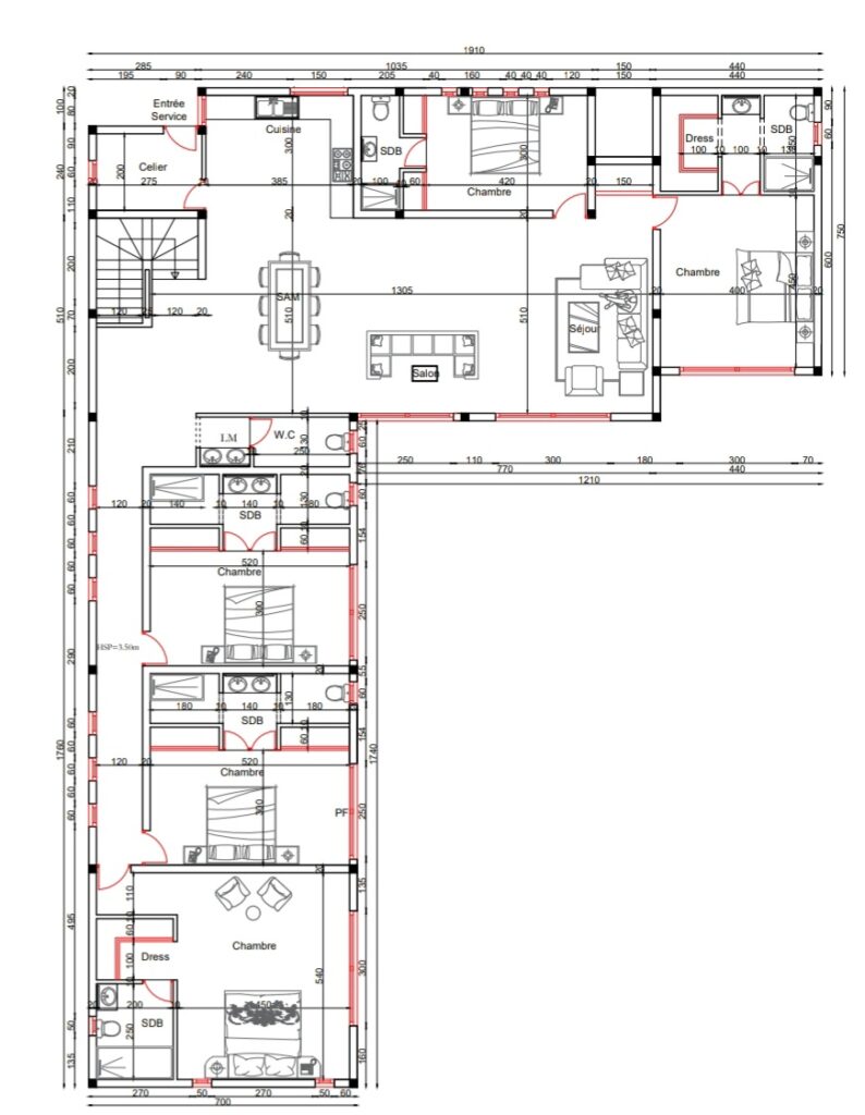 إعداد مخططات AutoCAD 2D احترافية بدقة عالية وخبرة 5 سنوات - portfolio - 1