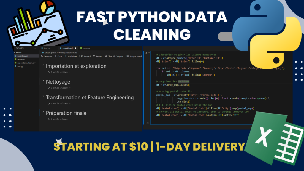 I will clean, format, and deduplicate your excel or CSV data - portfolio - 0