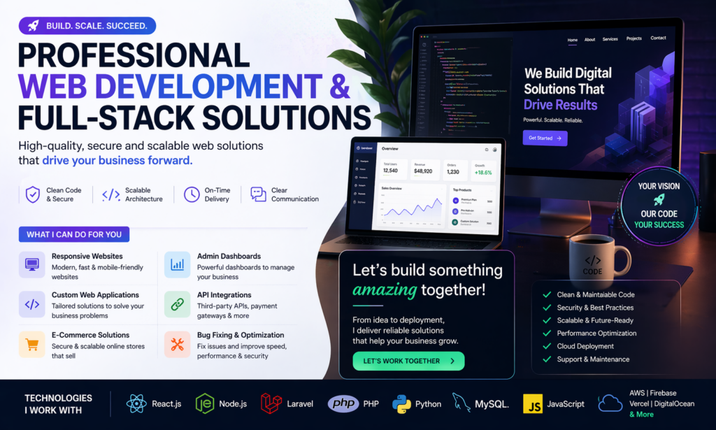 I will develop your professional website or web application - portfolio - 1