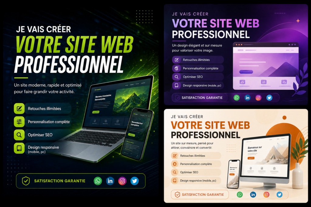 je vais créer votre siteweb en 4jours - portfolio - 0