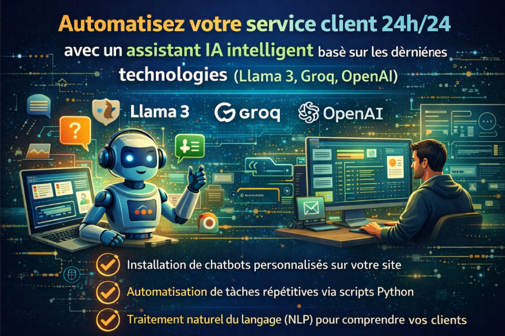 Intégration d'Agents IA et Chatbots Intelligents. - portfolio - 0