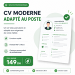 CV moderne adapté au poste