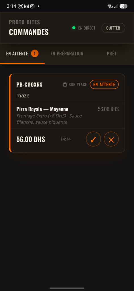 Systèmes complet gestion de menu et commandes - معرض الأعمال - 1
