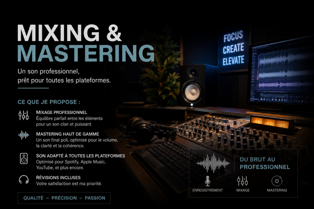 Je vais faire le mixage et le mastering de votre musique. - portfolio - 0