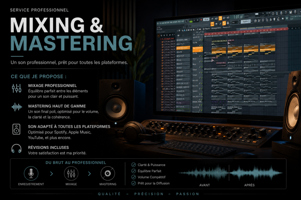 Je vais faire le mixage et le mastering de votre musique. - portfolio - 1