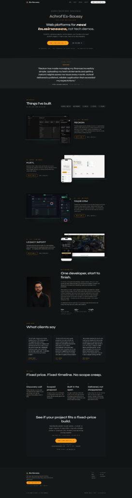 Création de site web ou application full-stack (React, Next.js) - portfolio - 0