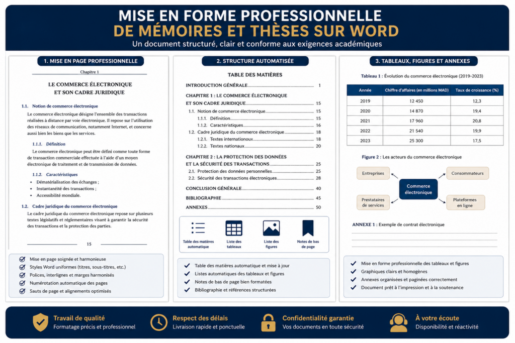 Mise en forme de mémoires et thèses sur Word - portfolio - 0