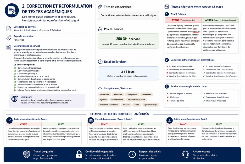 Correction et reformulation de textes académiques - portfolio - 0