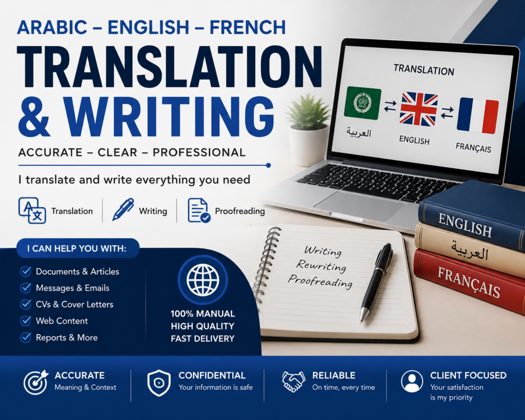 Translation & Writing professional service.