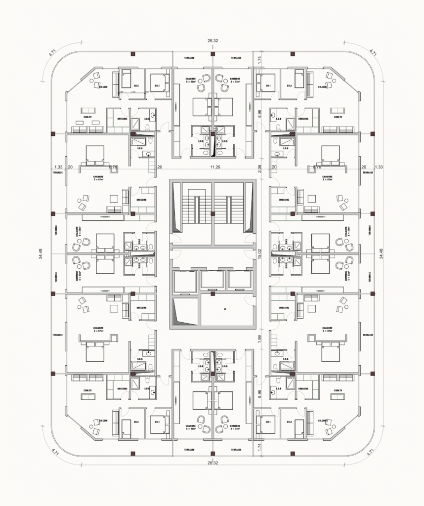 Je vais réaliser votre modélisation 2D/3D et un rendu architectural réaliste - portfolio - 1